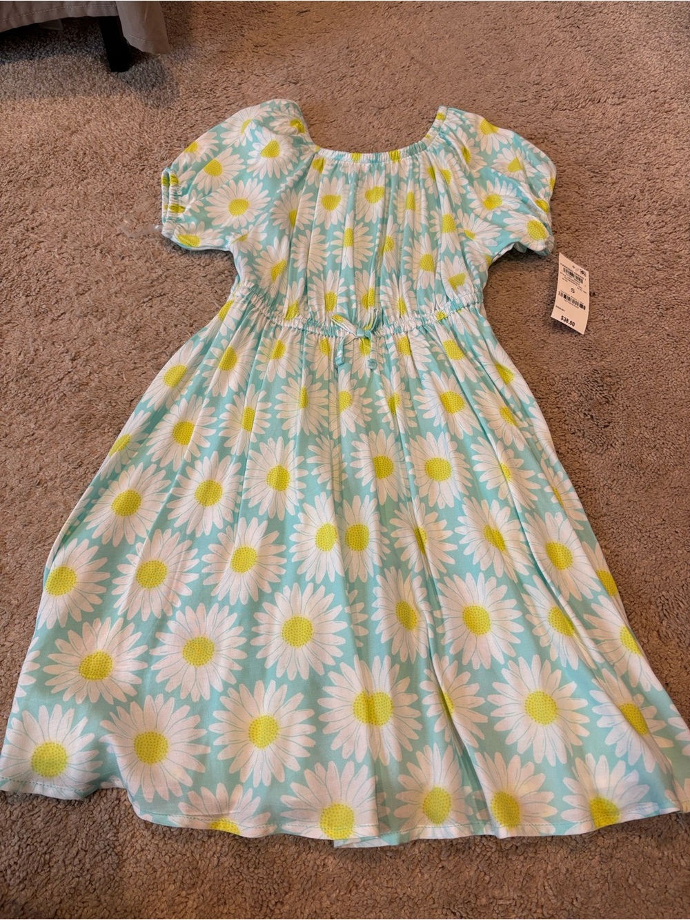 Epic Threads Light Blue Daisy Print A-Line Dress